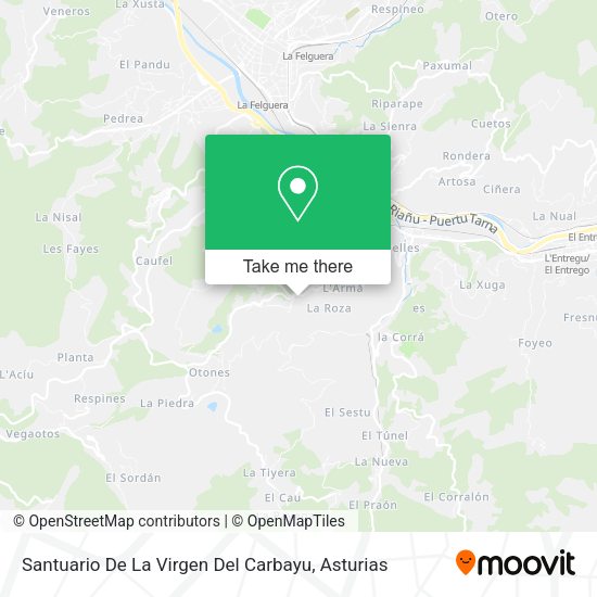 Santuario De La Virgen Del Carbayu map