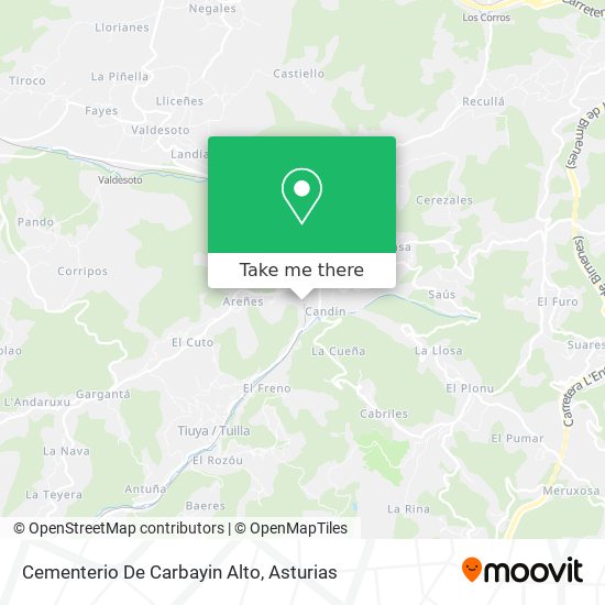 Cementerio De Carbayin Alto map
