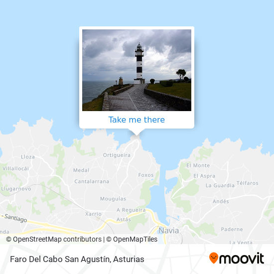Faro Del Cabo San Agustín map
