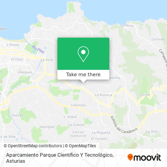Aparcamiento Parque Científico Y Tecnológico map