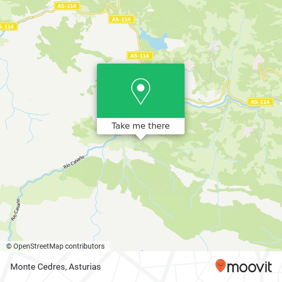 Monte Cedres map