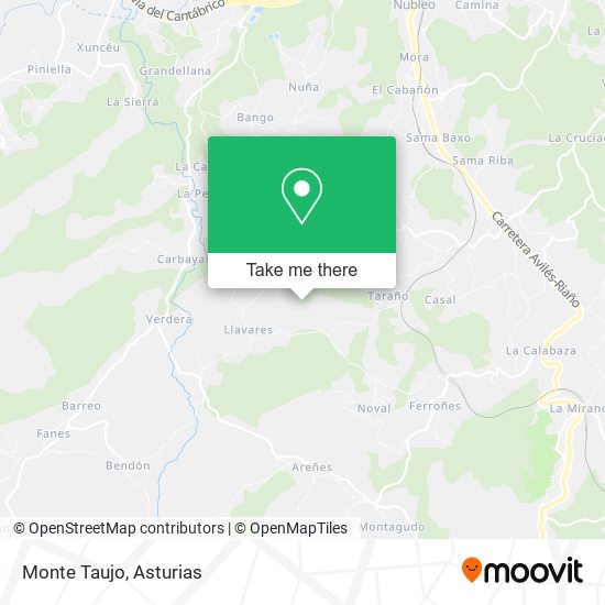 mapa Monte Taujo