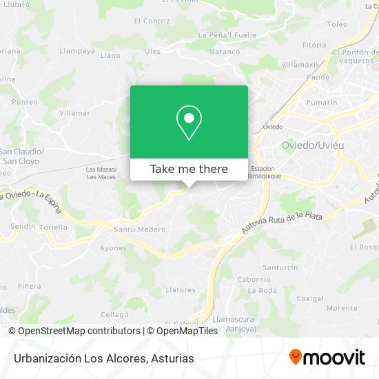 Urbanización Los Alcores map