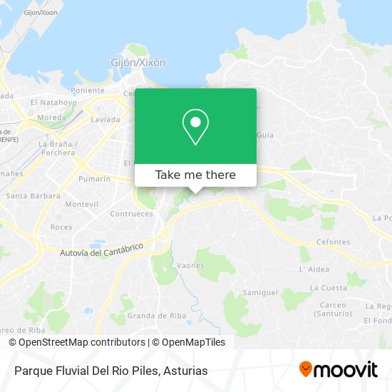 Parque Fluvial Del Rio Piles map