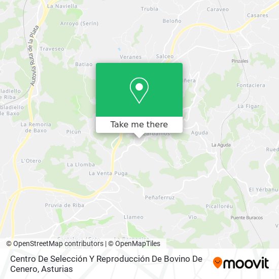 Centro De Selección Y Reproducción De Bovino De Cenero map