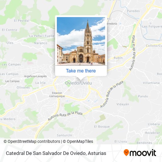 Catedral De San Salvador De Oviedo map