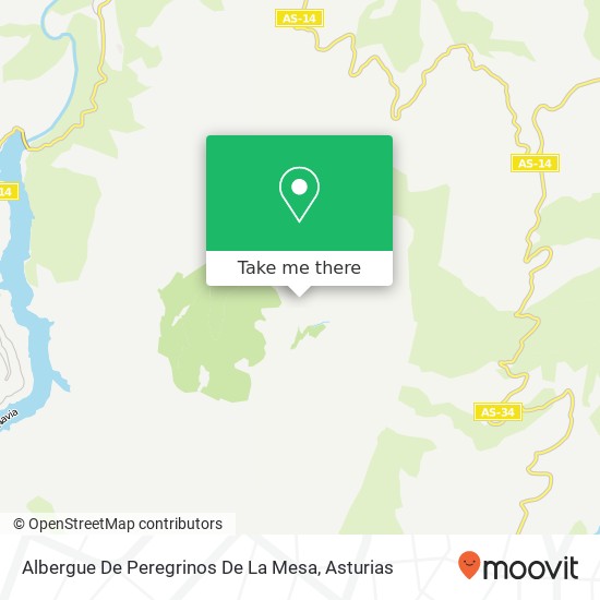 Albergue De Peregrinos De La Mesa map