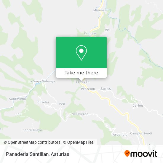 Panaderia Santillan map