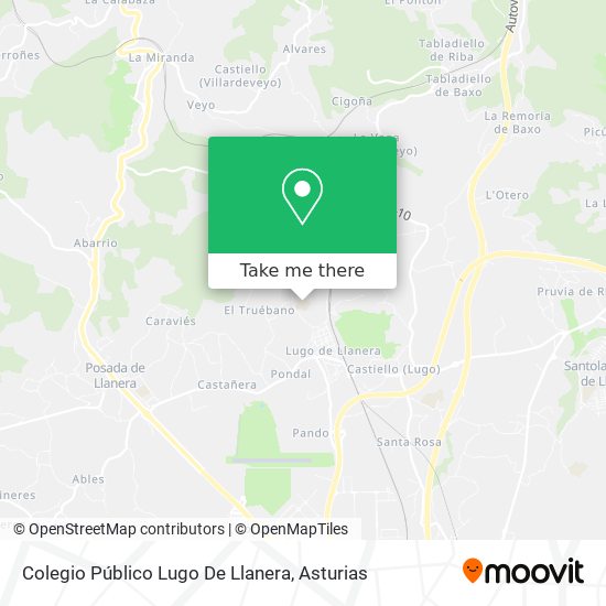 Colegio Público Lugo De Llanera map