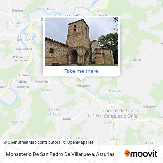 mapa Monasterio De San Pedro De Villanueva