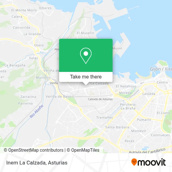 Inem La Calzada map
