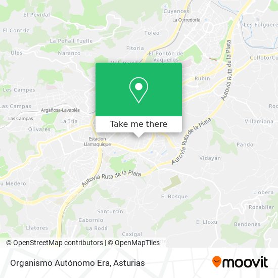 Organismo Autónomo Era map