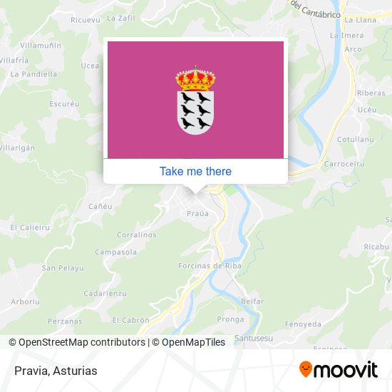 Pravia map