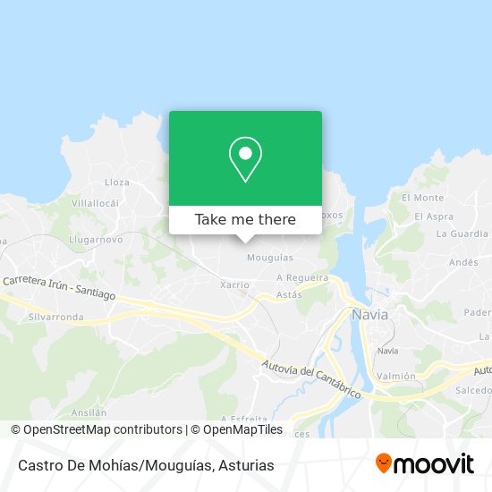 Castro De Mohías/Mouguías map