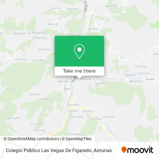 Colegio Público Las Vegas De Figaredo map