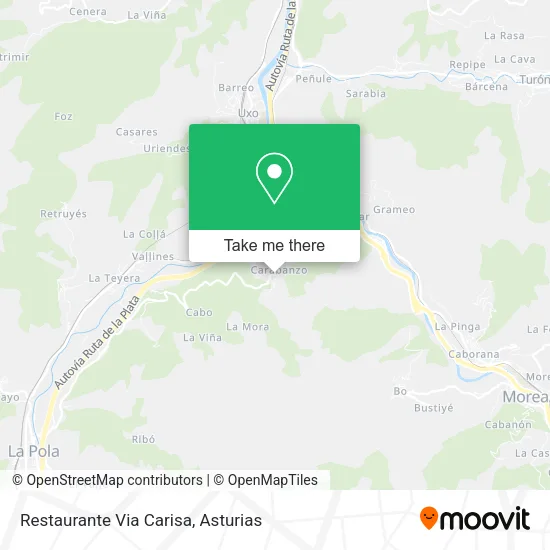 Restaurante Via Carisa map