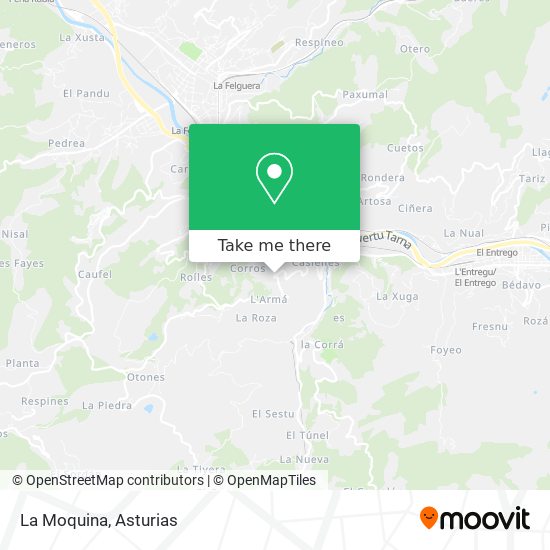 La Moquina map