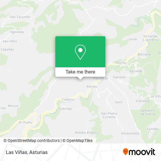 Las Viñas map