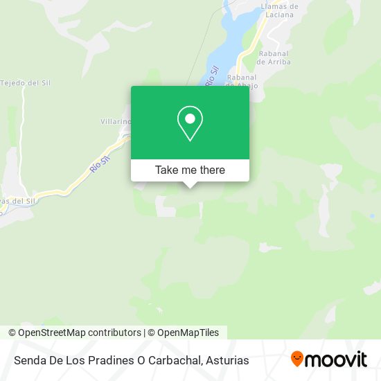 Senda De Los Pradines O Carbachal map