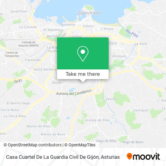Casa Cuartel De La Guardia Civil De Gijón map