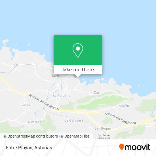 mapa Entre Playas