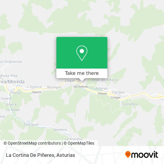 La Cortina De Piñeres map