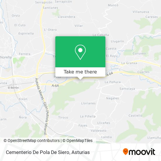 Cementerio De Pola De Siero map