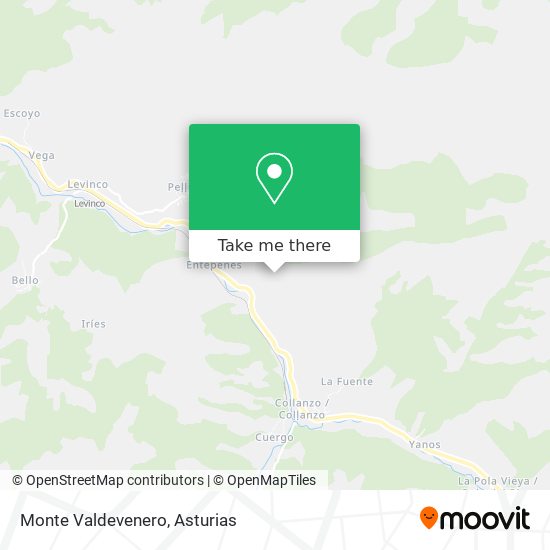 Monte Valdevenero map