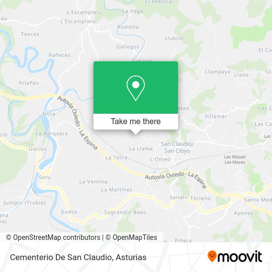 Cementerio De San Claudio map