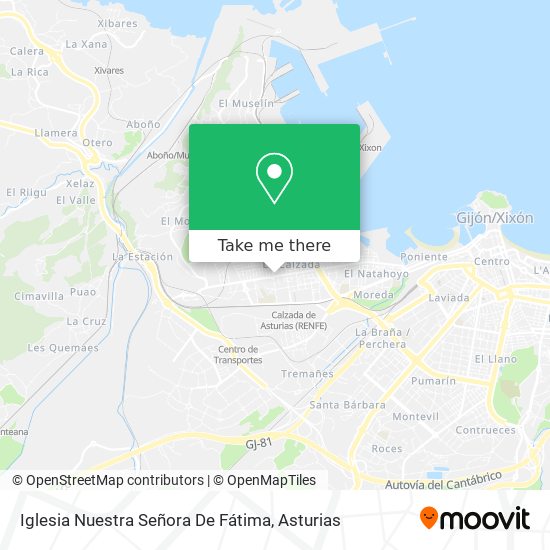 Iglesia Nuestra Señora De Fátima map