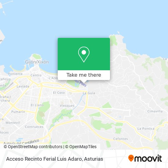 Acceso Recinto Ferial Luis Adaro map