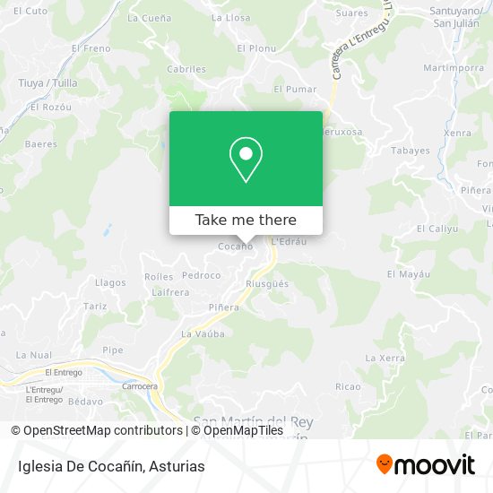 Iglesia De Cocañín map