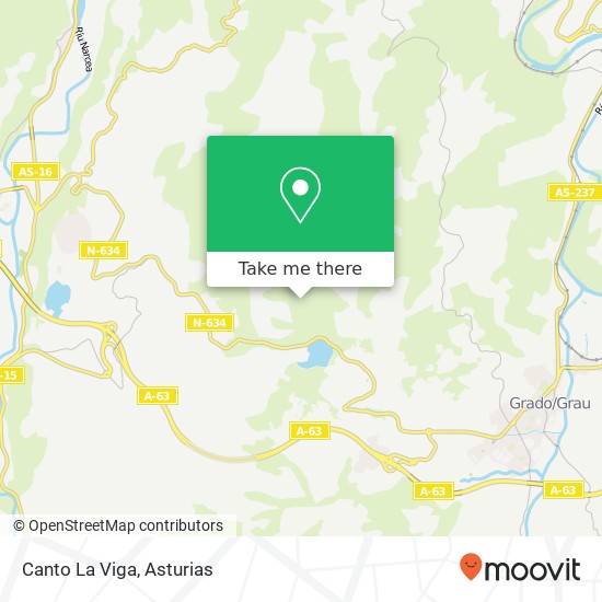 Canto La Viga map