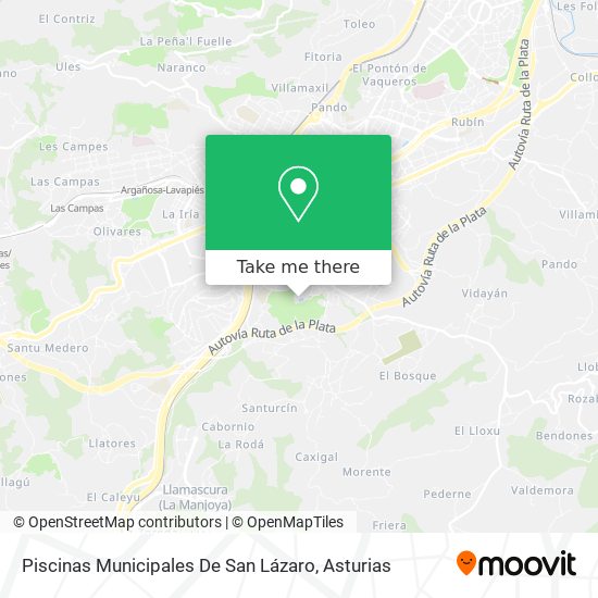 Piscinas Municipales De San Lázaro map