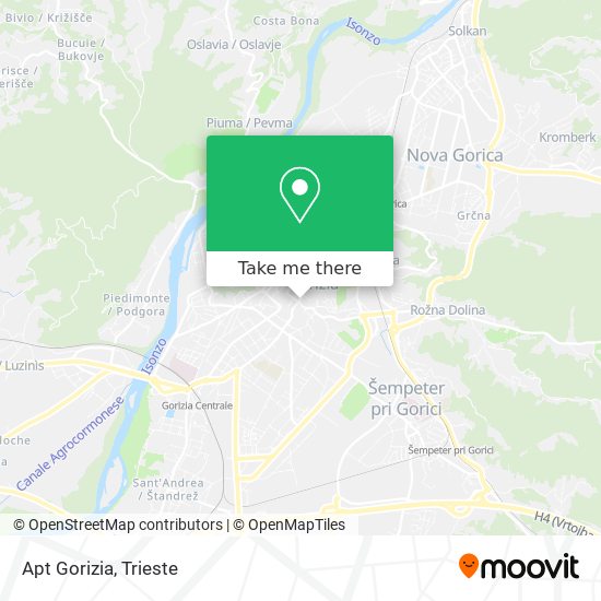 Apt Gorizia map