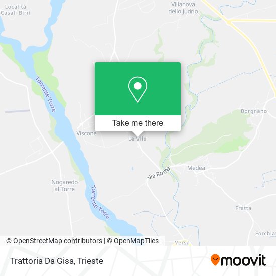 Trattoria Da Gisa map