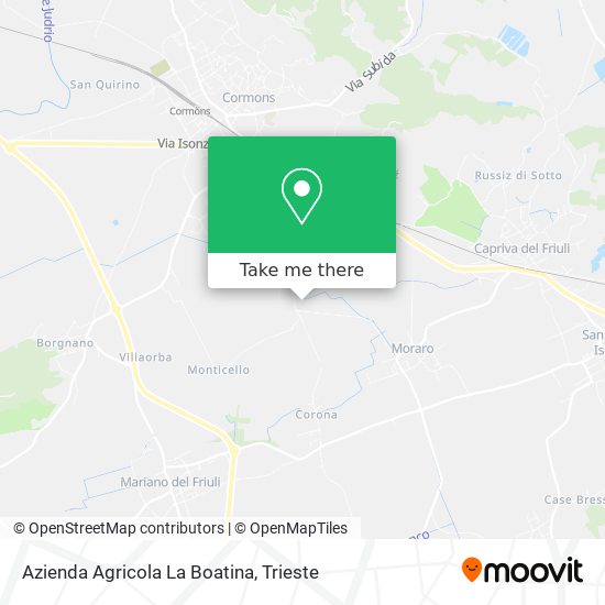 Azienda Agricola La Boatina map
