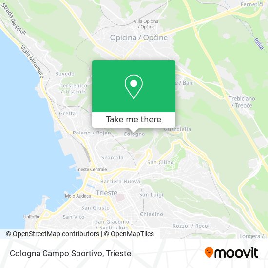 Cologna Campo Sportivo map