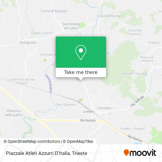 Piazzale Atleti Azzurri D'Italia map