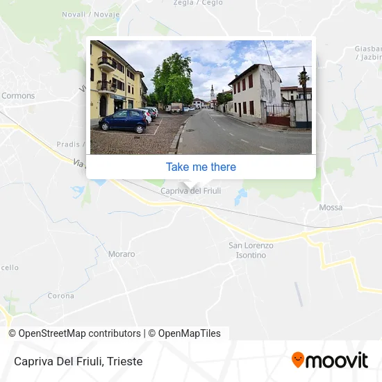 Capriva Del Friuli map