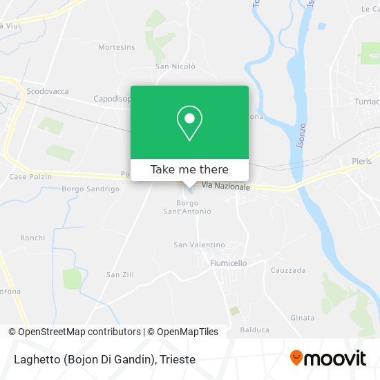Laghetto (Bojon Di Gandin) map