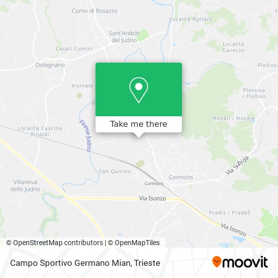 Campo Sportivo Germano Mian map