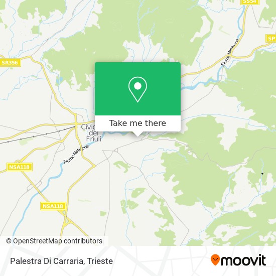 Palestra Di Carraria map