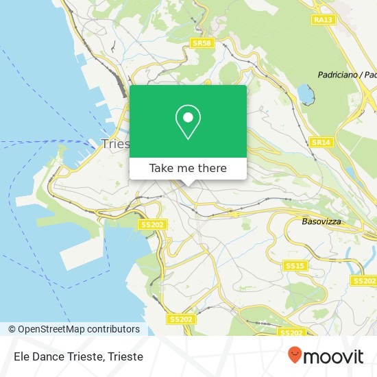 Ele Dance Trieste map