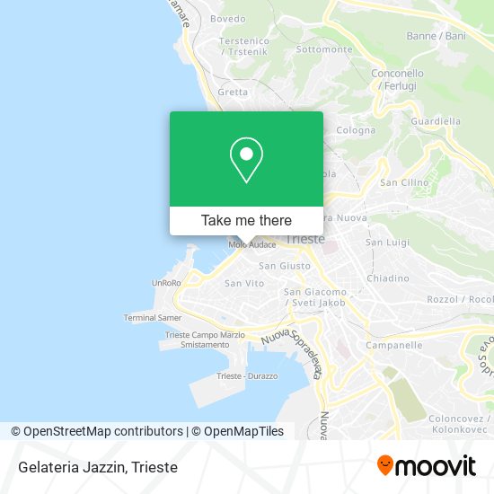 Gelateria Jazzin map