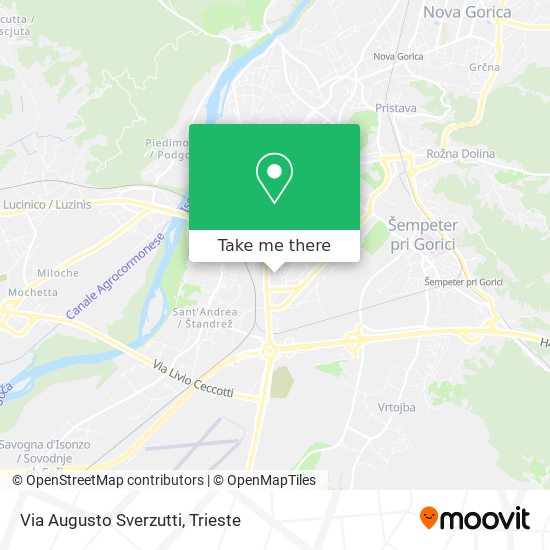 Via Augusto Sverzutti map