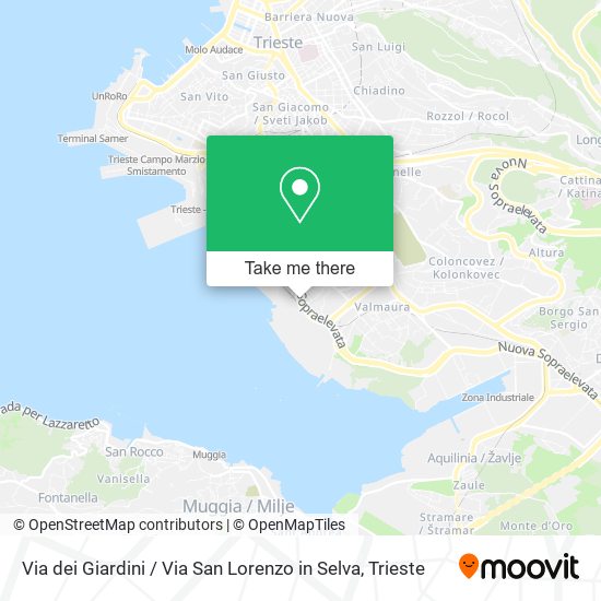 Via dei Giardini / Via San Lorenzo in Selva map