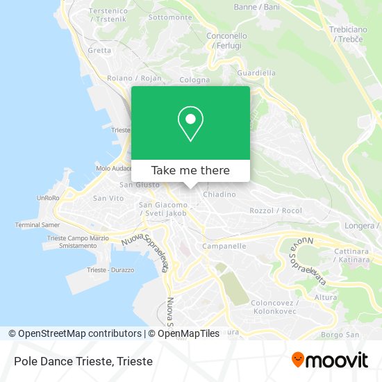 Pole Dance Trieste map