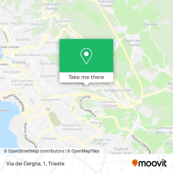 Via dei Cergna, 1 map