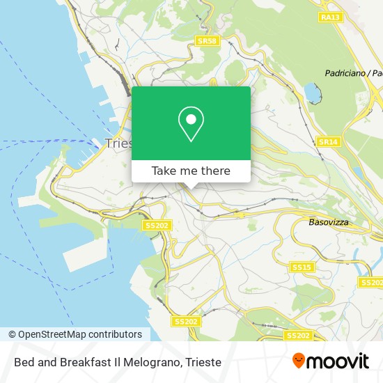 Bed and Breakfast Il Melograno map